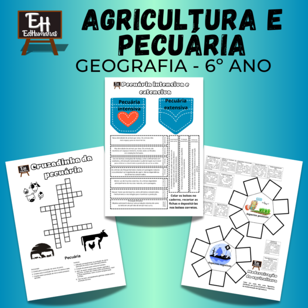 Kit atividades agricultura e pecuária