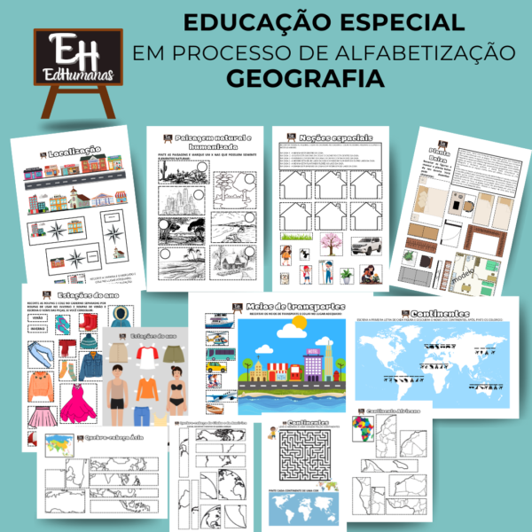 Kit Educação Especial I Geografia - em Alfabetização