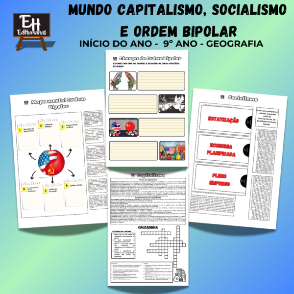 kit mundo capitalismo, socialismo  e ordem bipolar