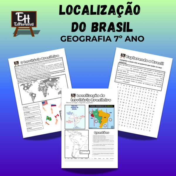 Kit Localização do Brasil - Geografia 7º ano