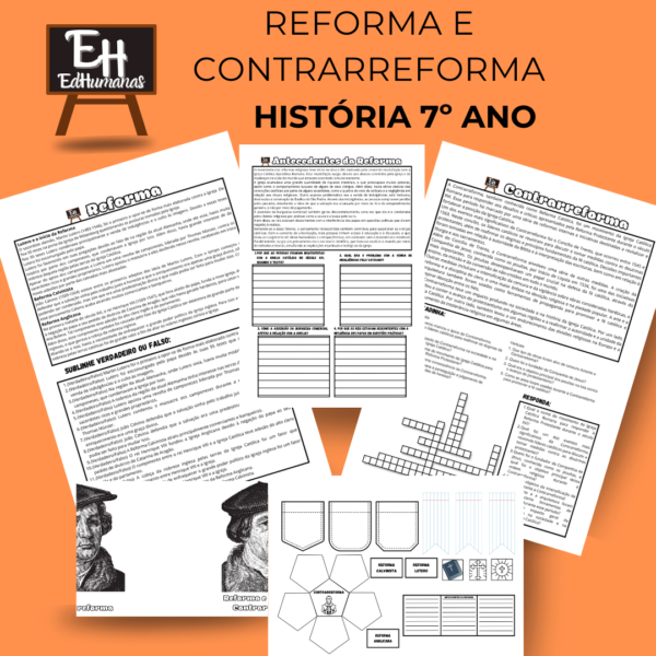 Kit Reforma e Contrarreforma com Lapbook