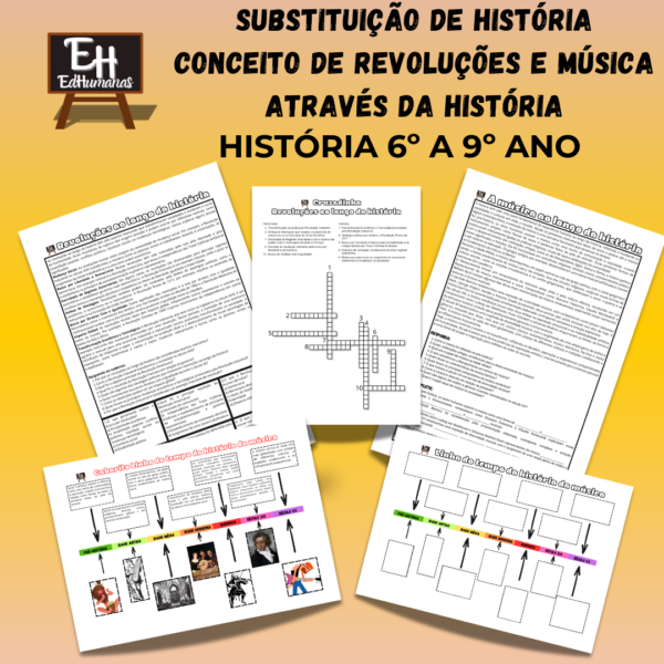 Kit para substituição de História de 6° a 9° anos