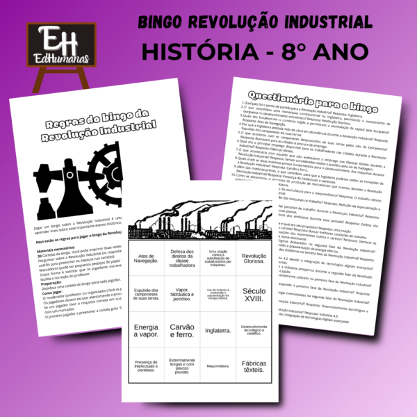 Bingo Revolução Industrial