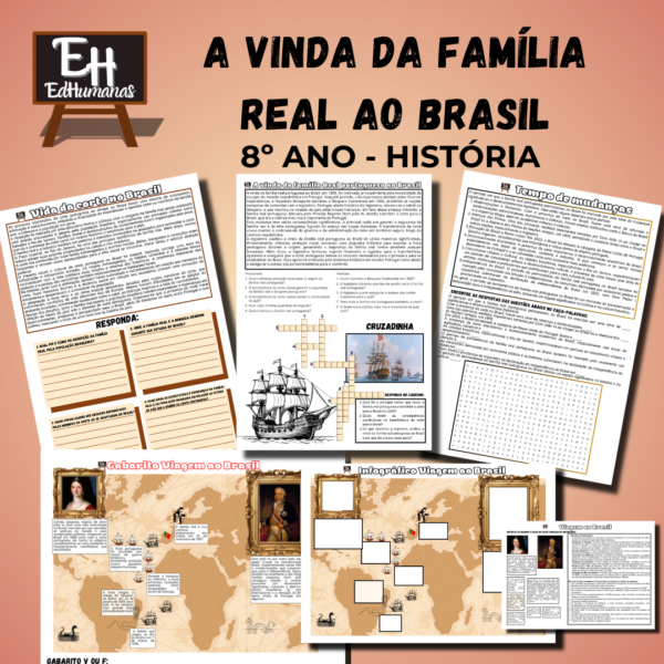 kit Vinda da Família Real Portuguesa para o Brasil