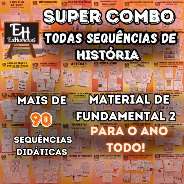 Super combo - Todas as sequências didáticas de história