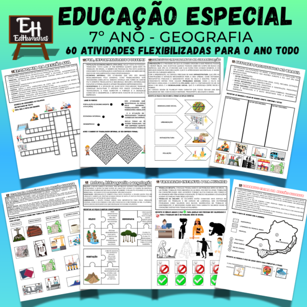 Kit Educação Especial 7º ano Geografia